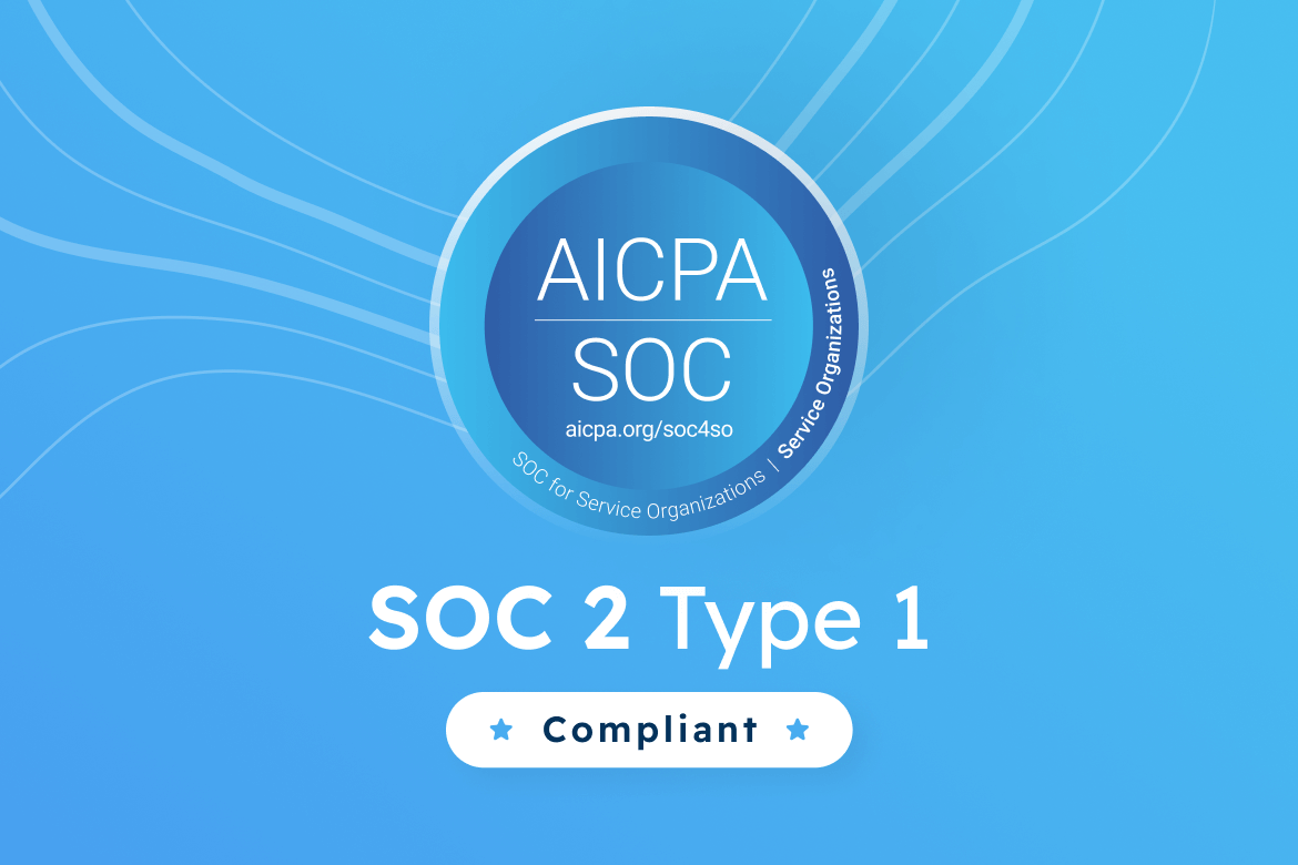 SOC 2 Type 1 compliant badge